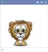 Animated lion emoticon