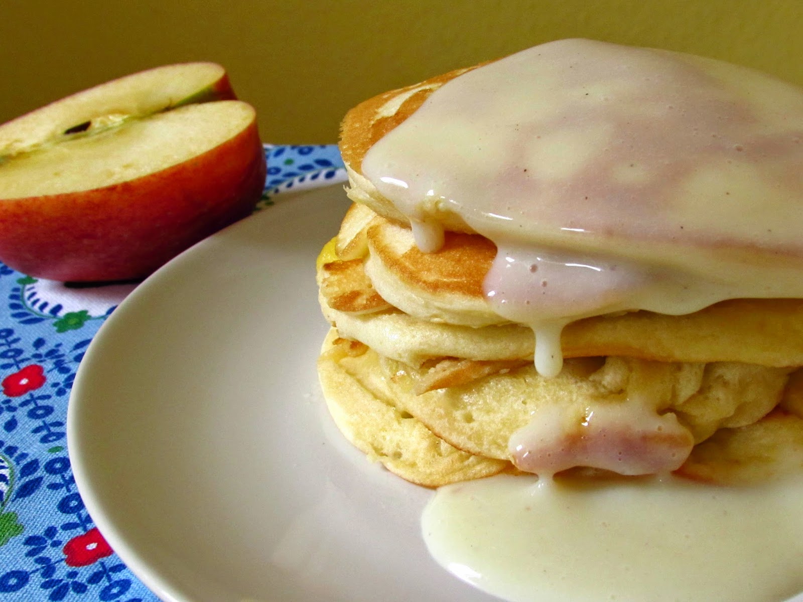 La vie gourmande: Apfel-Pancakes mit Vanillesauce