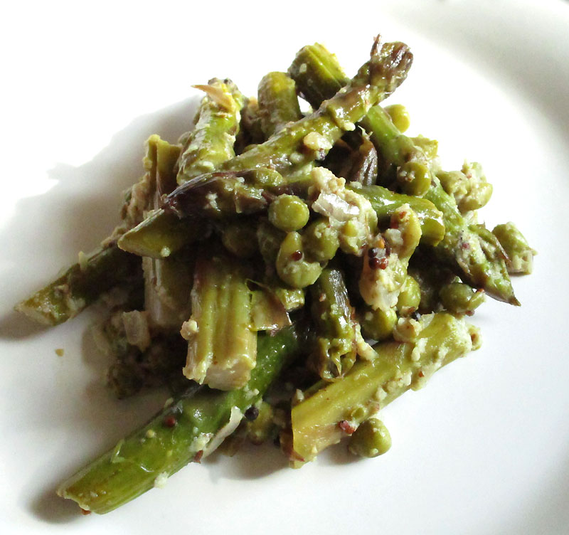 Asparagus and Peas in a Creamy Mustard Sauce Lisa's Kitchen