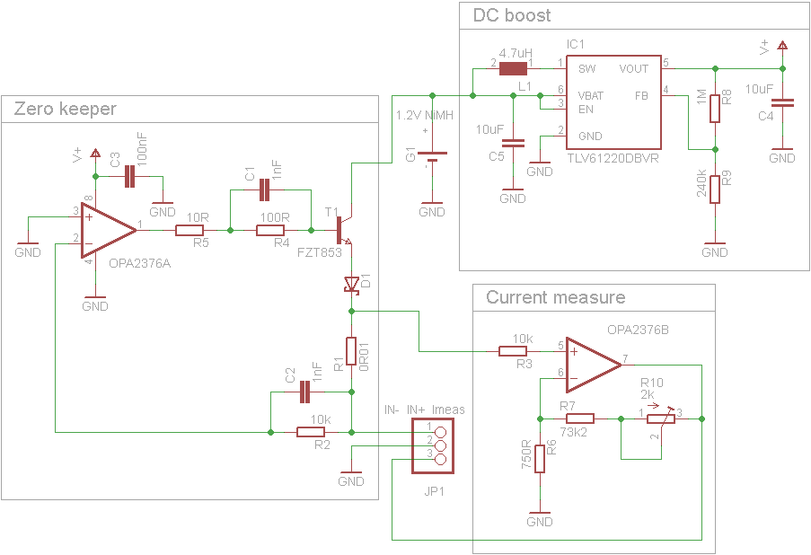 kaktus circuits Zero Resistance Ammeter