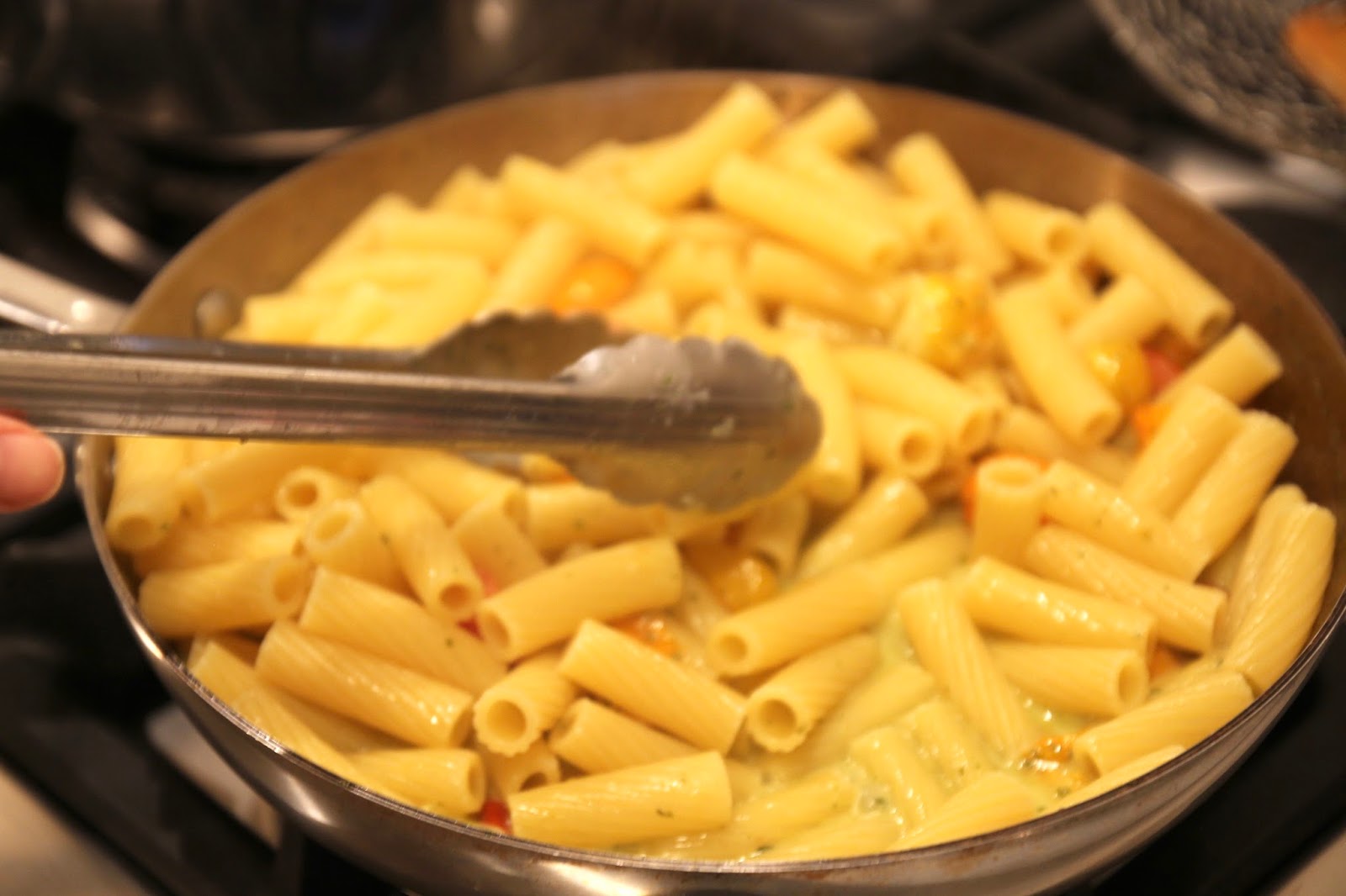 Jenny Steffens Hobick Summer Pasta Creamy Pesto & Rigatoni with