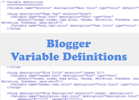 blogger variable definitions