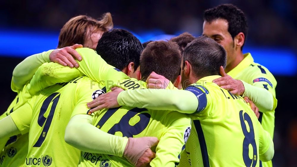 Man City vs Barcelona 23 Februari 2015