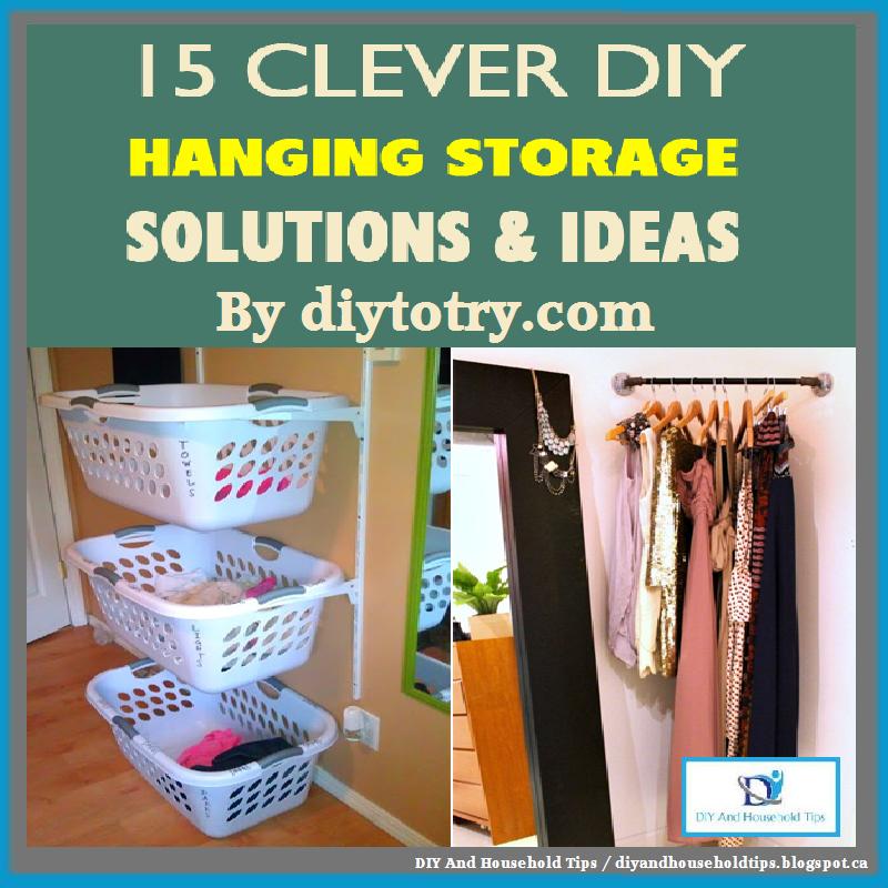 DIY And Household Tips 15 Clever DIY Hanging Storage Solutions And Ideas