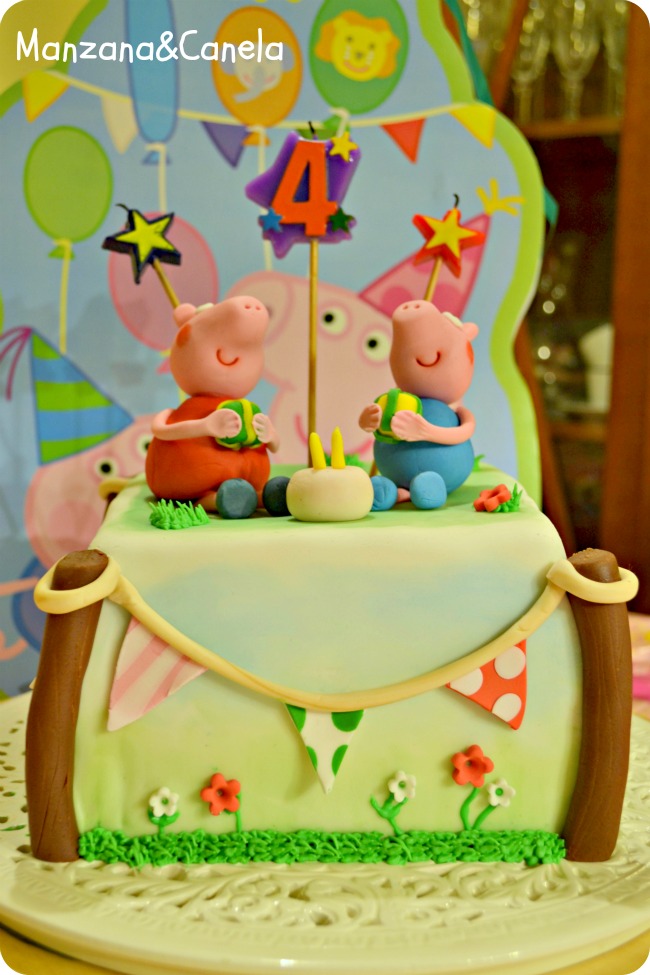 Manzana&Canela: Tarta de Peppa Pig para el cumpleaños de Sara