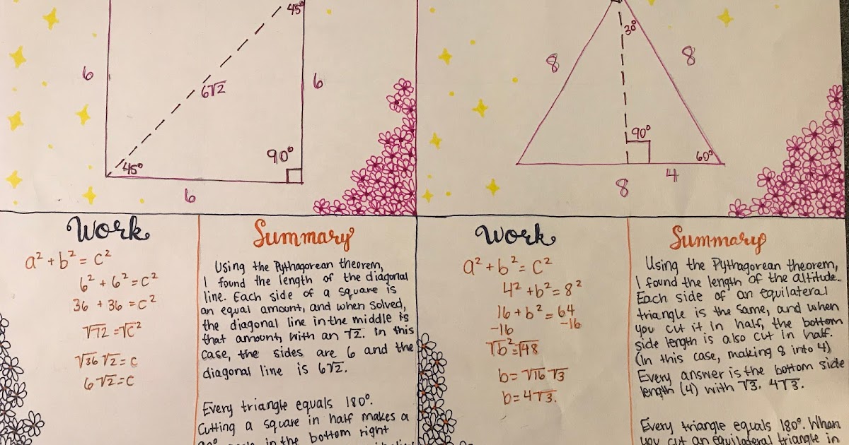 misscalcul8 Special Right Triangles Investigation MTBoS12Days