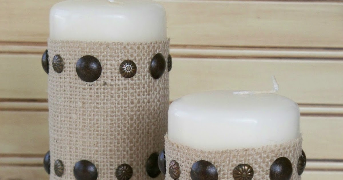Upholstery Tack Candles Adventures of a DIY Mom