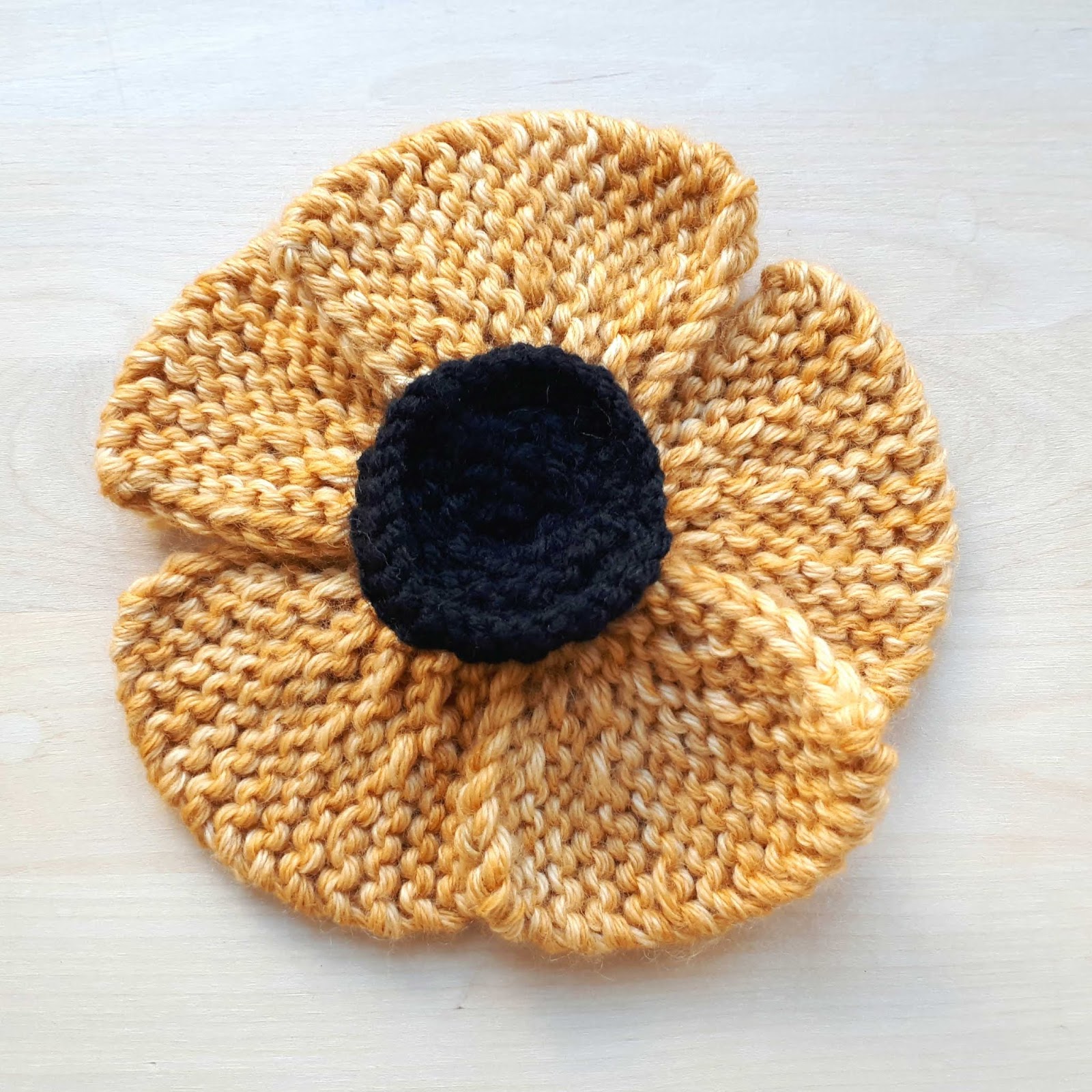 Hippystitch Knitted Five Petal Flower