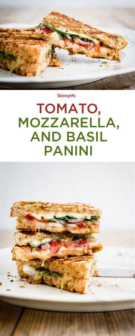 Tomato, Mozzarella, and Basil Panini