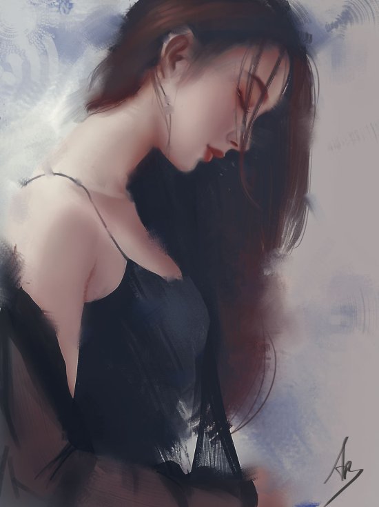 As ilustrações e pinturas digitais com lindas mulheres de Trung Bui Trung Bui artstation deviantart ilustrações mulheres orientais beleza sensualidade