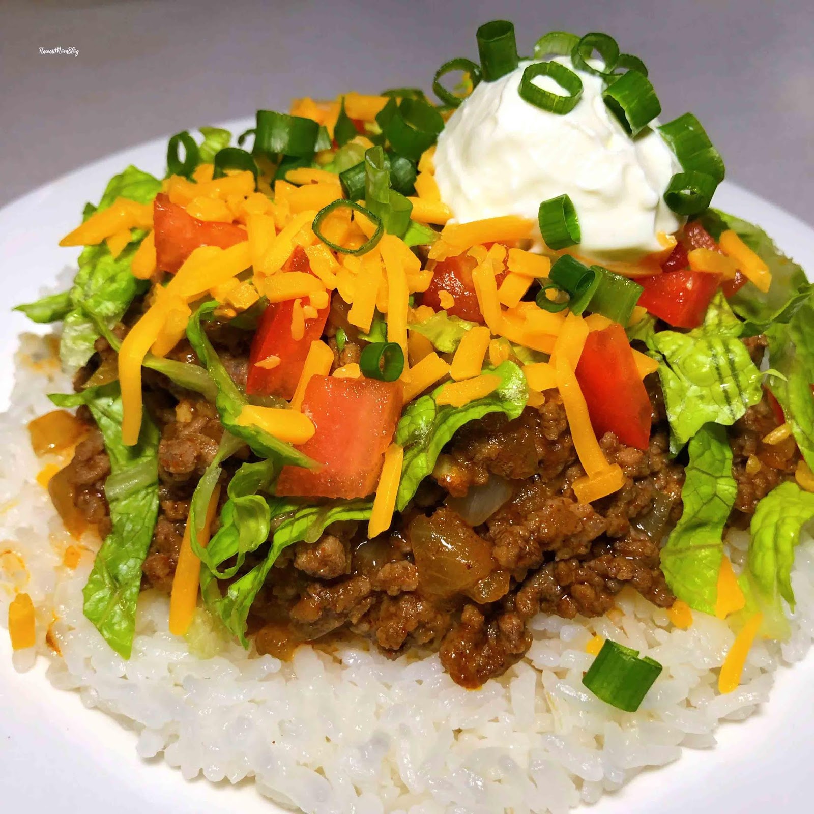 Hawaii Mom Blog Taco Rice