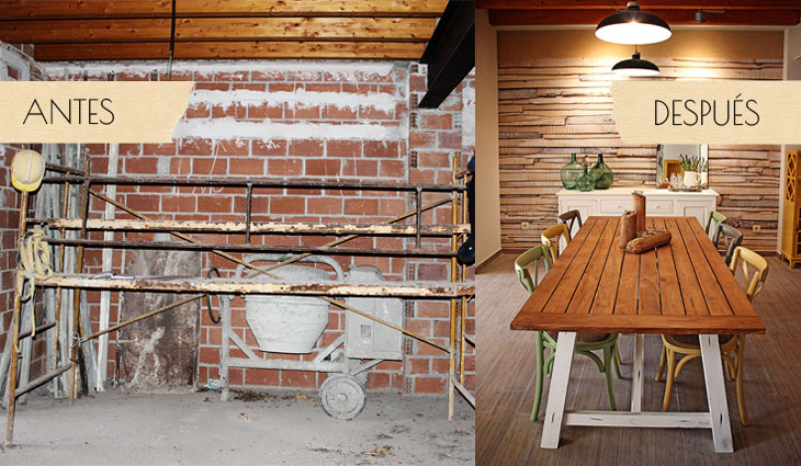 Un comedor con aires mediterráneos