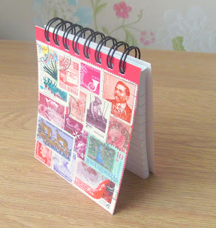 Handmade stamp notebook