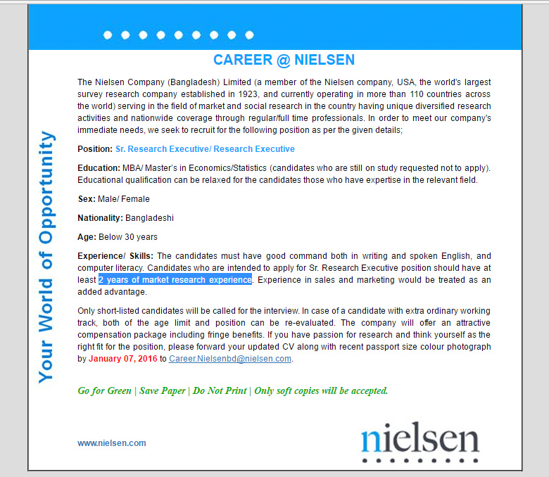vacancy-the-nielsen-company-bangladesh-limited-sr-research-executive-research-executive