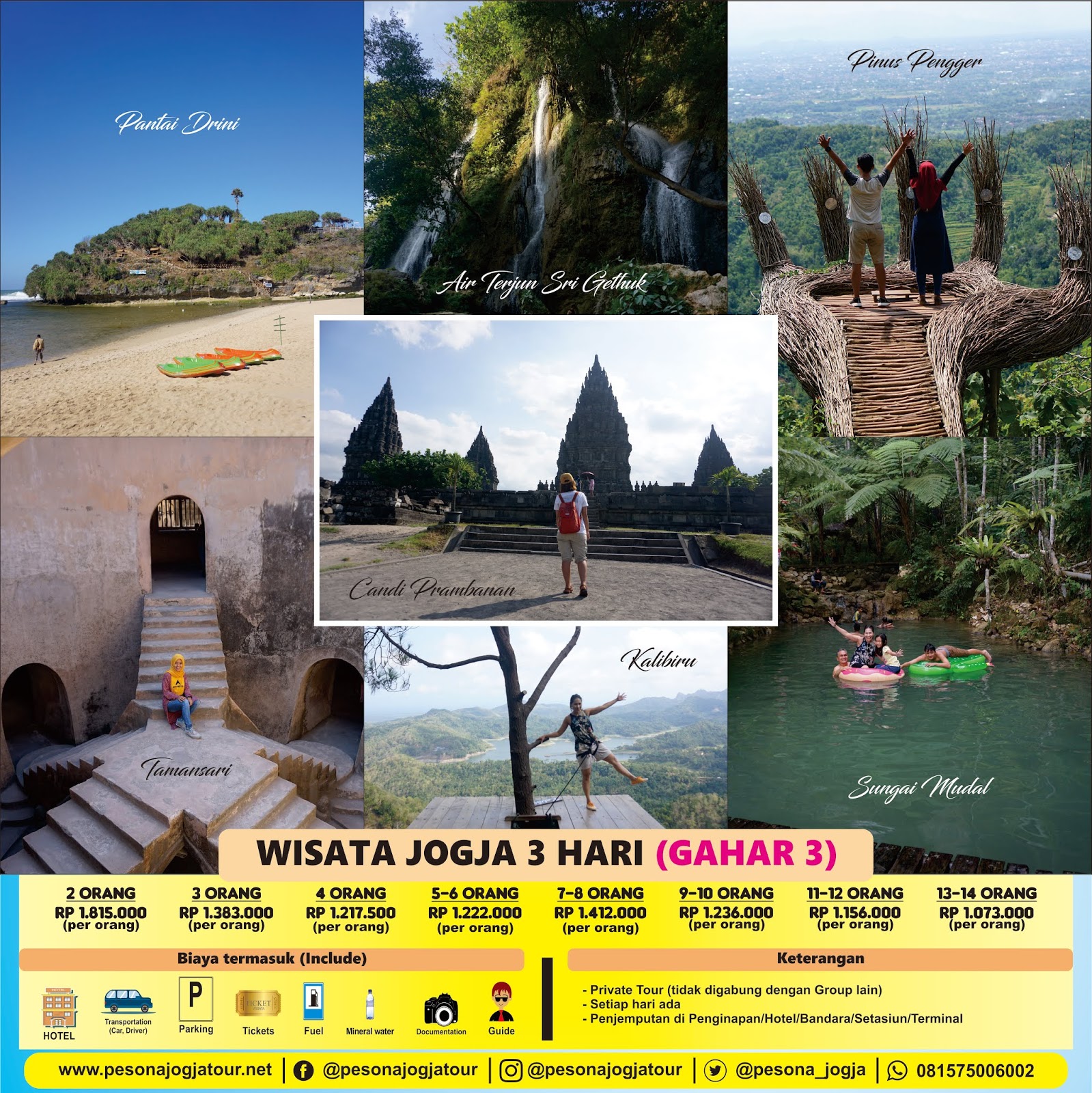 Paket Wisata Jogja 3 hari 2 malam 2019 (GAHAR 3) - Paket Wisata Jogja