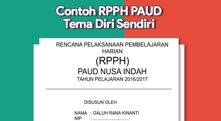 Contoh RPPH PAUD Tema Diri Sendiri Wikiedukasi Paud