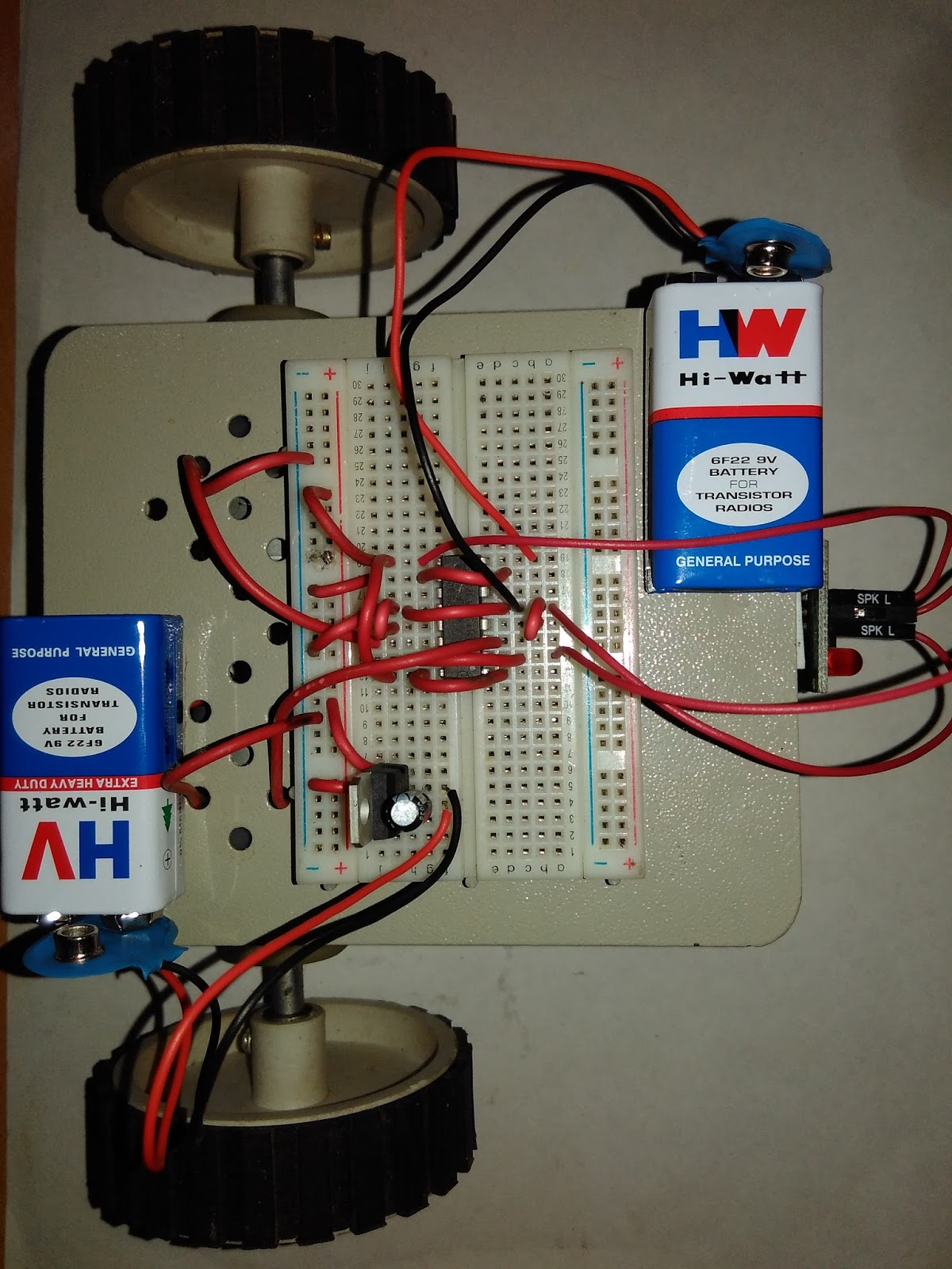 Fun with electronics and sensors: Line follower robot without using