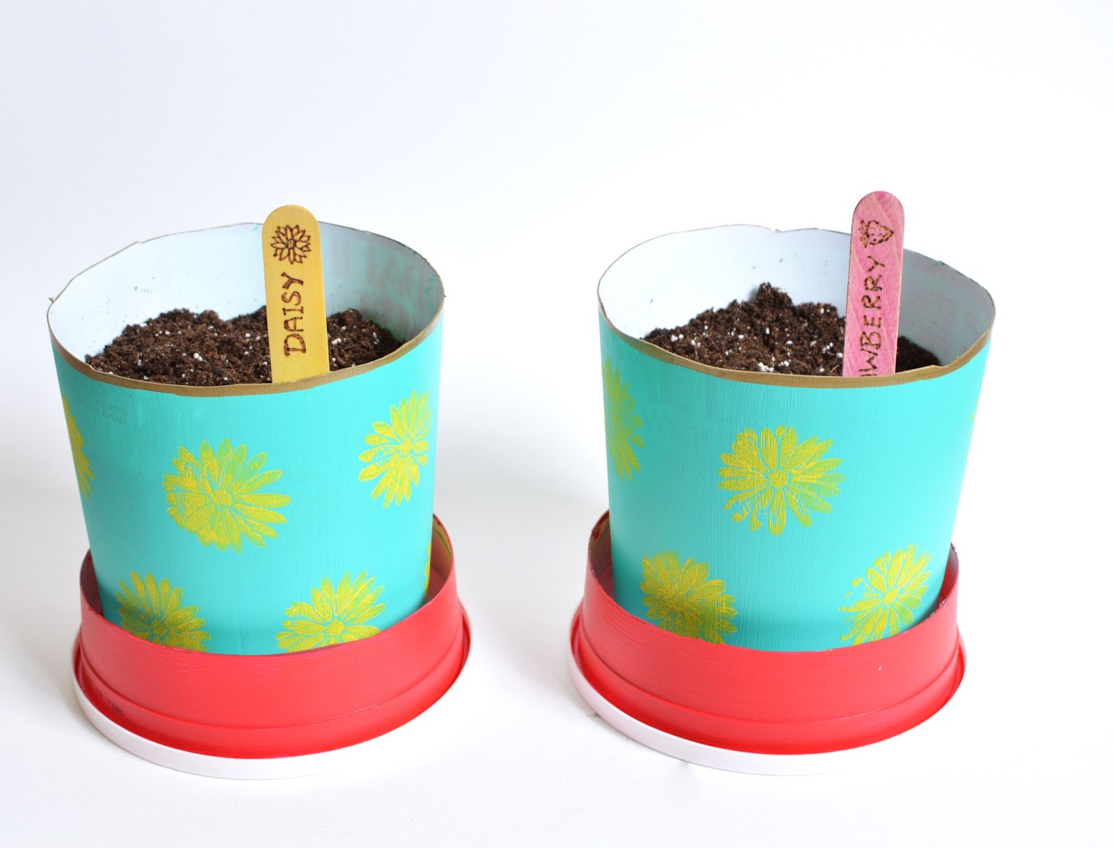 Vikalpah DIY planters from yogurt containers