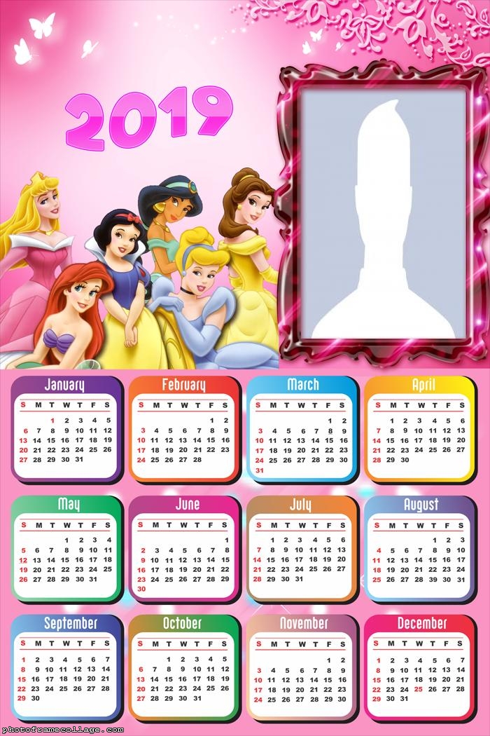 Disney Princess 2019 Cost-free Printable Calendar. - Oh My Fiesta  photograph about Disney Printable Calendar referred to as Disney Princess 2019 No cost Printable Calendar. - Oh My Fiesta