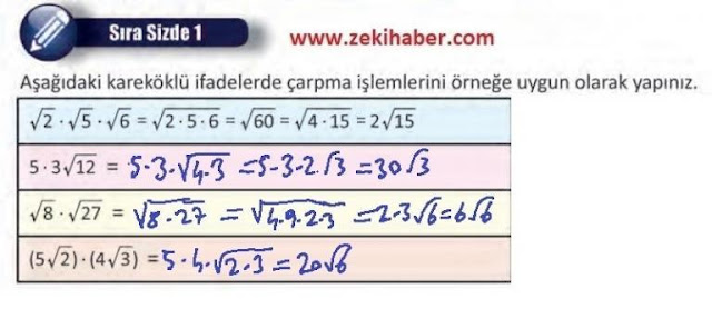 8. Sınıf MEB Yayınları Matematik 50. Sayfa Cevapları 2. Ünite
