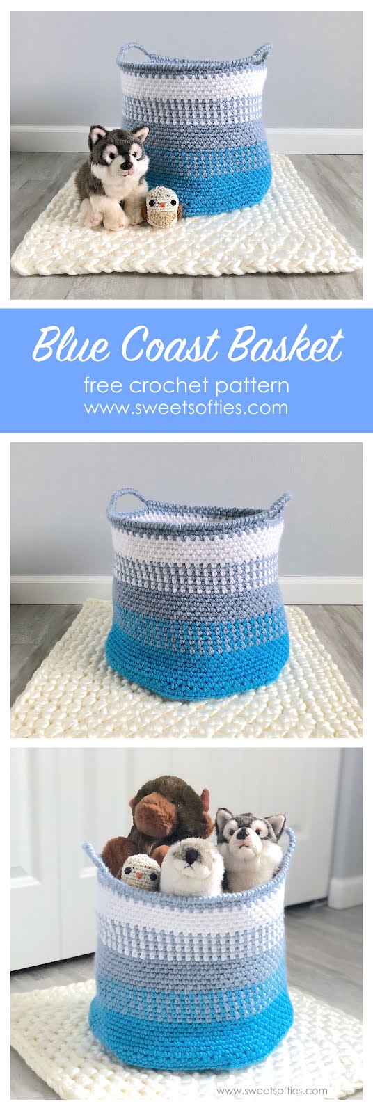 Portage Crochet Baskets Pattern - Blue Sky Fibers