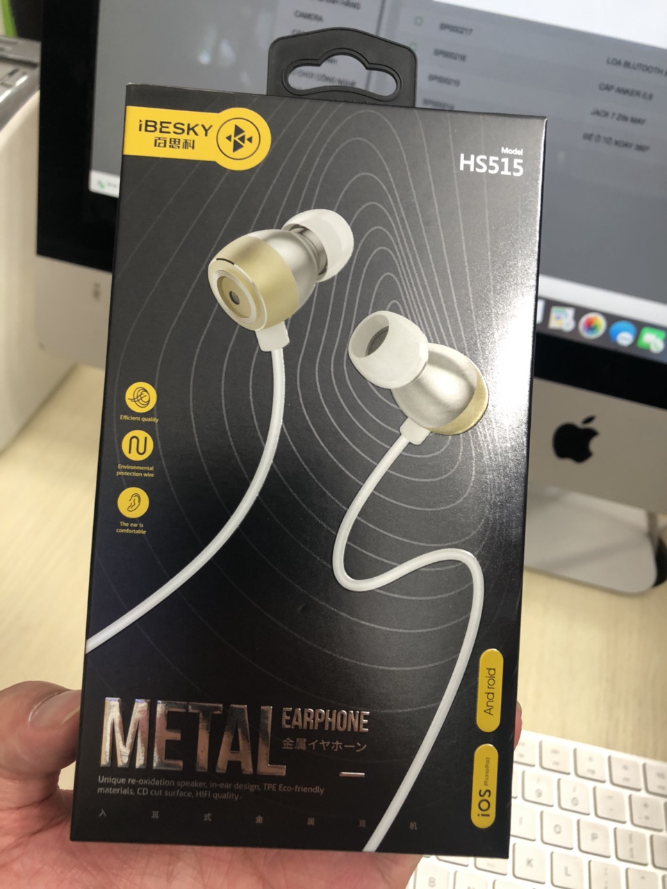 40k - Tai nghe Ibesky HS15 đầu kim loại giá sỉ và lẻ rẻ nhất 40k - Tai nghe Ibesky HS15 đầu kim loại giá sỉ và lẻ rẻ nhất