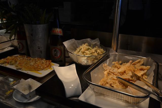 tempura shrimp and vegetables