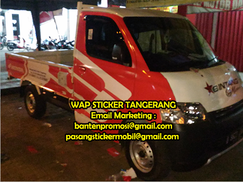 Pasang Stiker Mobil Jakarta Sticker Branding Mobil Pick Up 