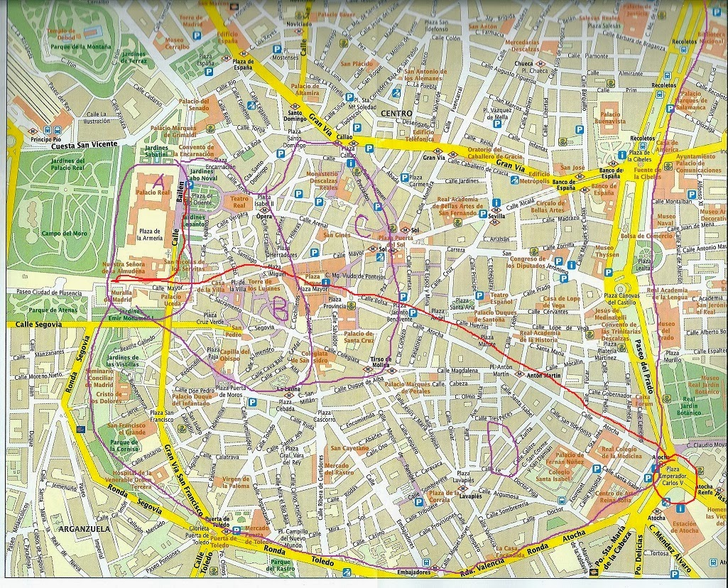 Mapa De Madrid Calles