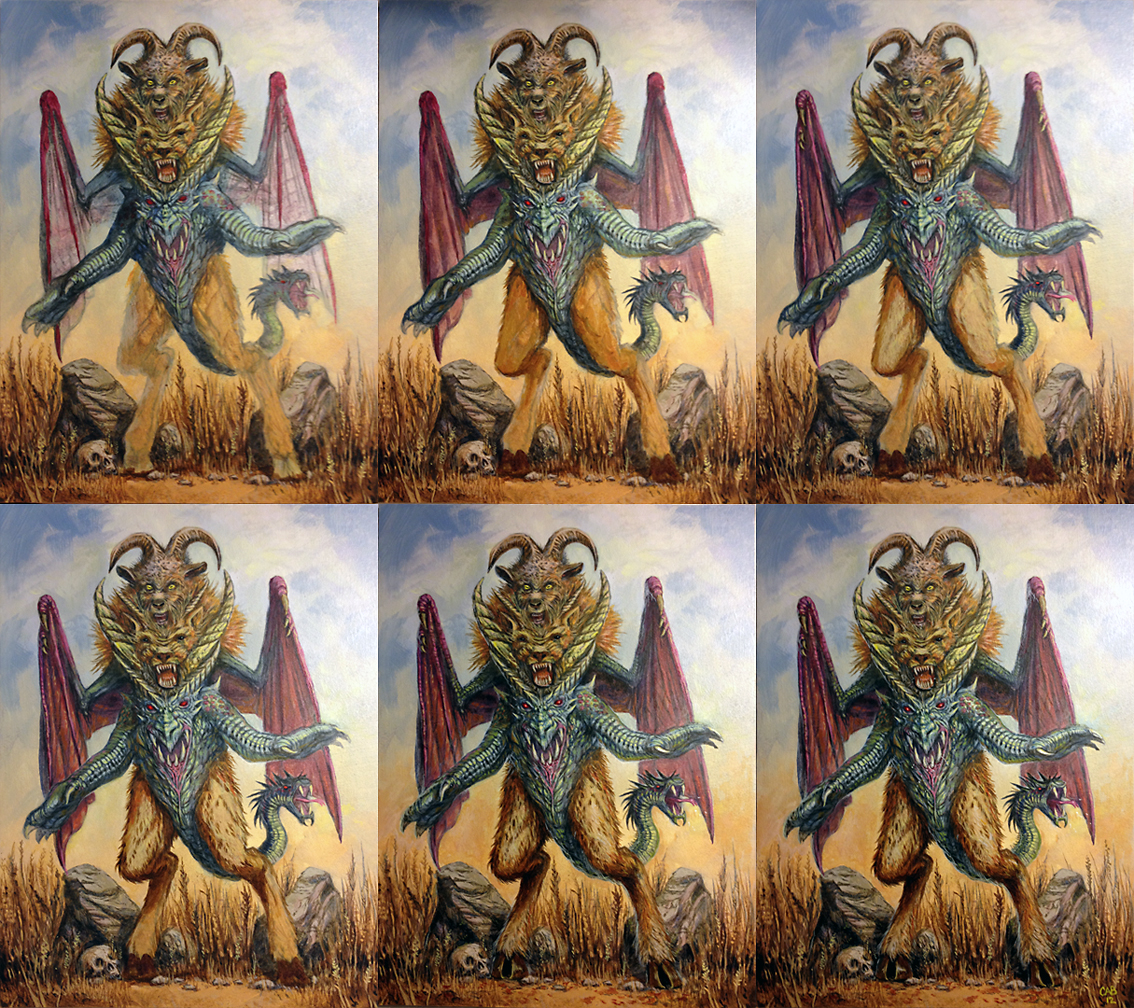 The DOODLES, DESIGNS, and aRT of CHRISTOPHER BURDETT: Chimera - Process