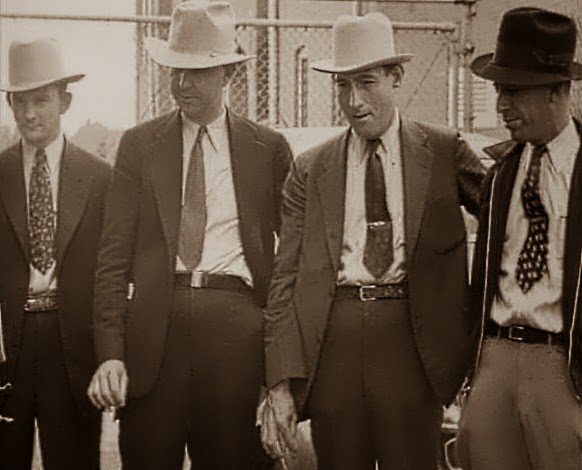 4 members of ambush posse.. Oakley, Jordan, Alcorn and Hinton.  "You're all famous now boys".