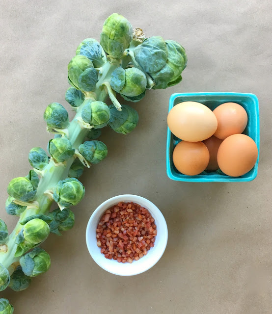Brussel Sprout Hash with Sunny-side up Egg Recipe - Perfect Fall Breakfast | www.jacolynmurphy.com