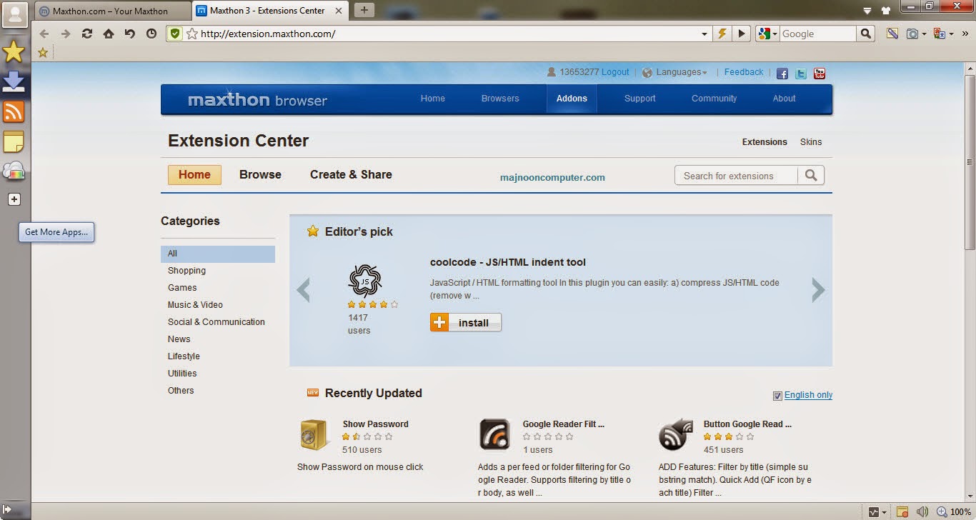 تحميل برنامج ماكس ثون Maxthon Cloud Browser مجانا على الكمبيوتر