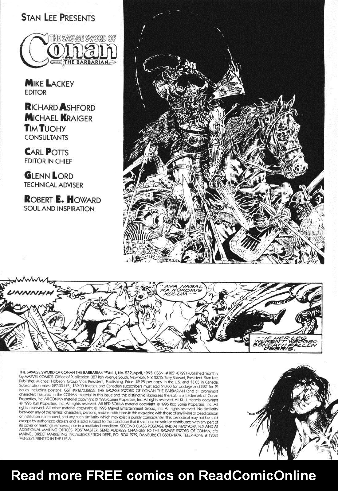Read online The Savage Sword Of Conan comic -  Issue #232 - 2
