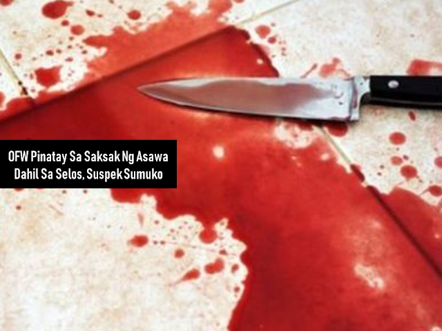Jealousy kills indeed. An overseas Filipino worker (OFW) woman who had an illicit affair with another man decided to leave her husband and take her children with her was stabbed to death by her husband after a heated argument. The suspect surrendered himself to the authorities afterward. This is only one of many crimes of passion we often read in the news from time to time.    Ads     Sponsored Links  BACOLOD City – The man who allegedly stabbed his wife to death surrendered to the municipal police station of Isabela, Negros Occidental.  The 26-year-old Arnaiz Arevalo of Hacienda Alicante, Barangay Buhangin, Isabela turned himself in on Tuesday morning. He was accompanied by his uncle who was not identified, police said.  Arevalo is the suspect in killing his 26-year-old wife Angela around 2:20 p.m. on Sunday.  Angela died of multiple stab wounds on the body, a police report showed.  Arevalo said he hid in the sugar plantation but was advised by his relatives to surrender.  Angela had worked as an overseas Filipino worker in Dubai for two years. On Sunday, she went home to take her two children from Arevalo.  But they had a heated argument, which resulted in the stabbing.  Angela allegedly has an illicit affair with a man from Mandaluyong City, who she brought with her in Isabela, according to investigators.  Arevalo was detained in the lockup facility of the municipal police station. A parricide charge may be filed against him, police said.  Filed under the category of overseas Filipino worker,  illicit affair, stabbed to death, crimes of passion