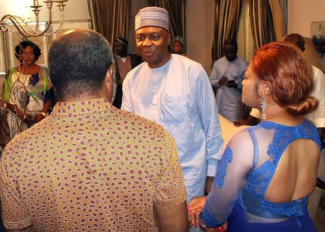 Sen. Bukola Saraki Gifts Nollywood Actors N5million During Their Visit At His Lagos Home (Photos) %Post Title