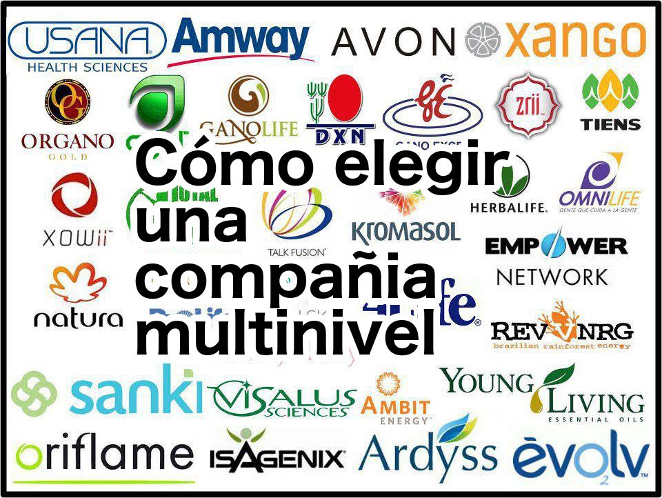 ¿CÓMO ELEGIR UNA EMPRESA MULTINIVEL?