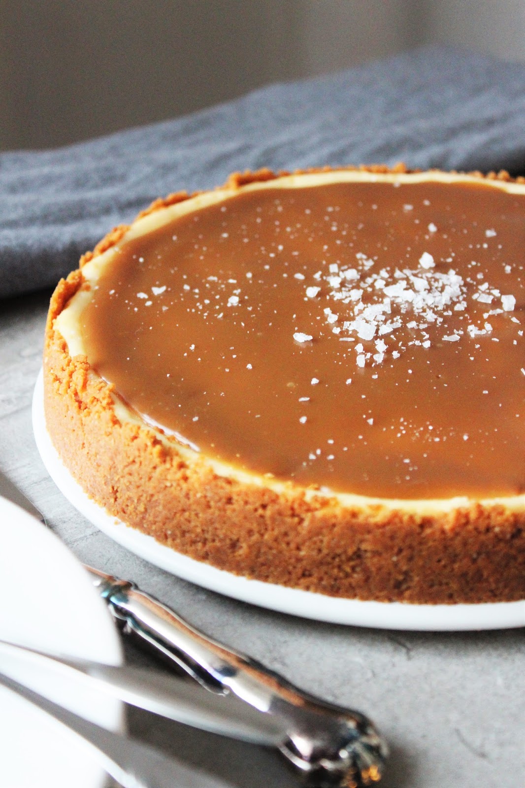 herkkusuut Salted caramel cheesecake