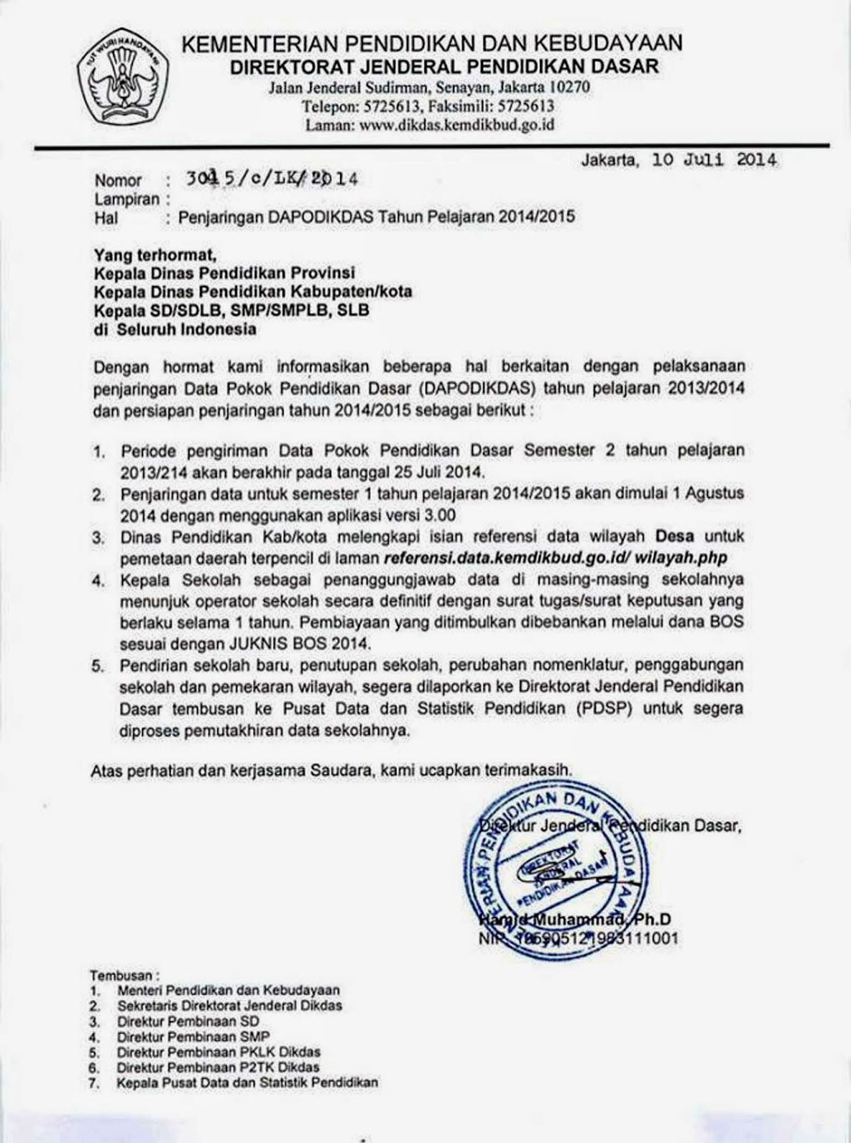 Contoh Surat Edaran Tata Tertib Sekolah Contoh Surat