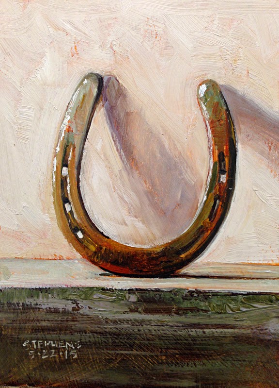 Daily Painting Horseshoe 2 5x7