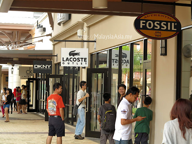 Shoppers at Johor Premium Outlets