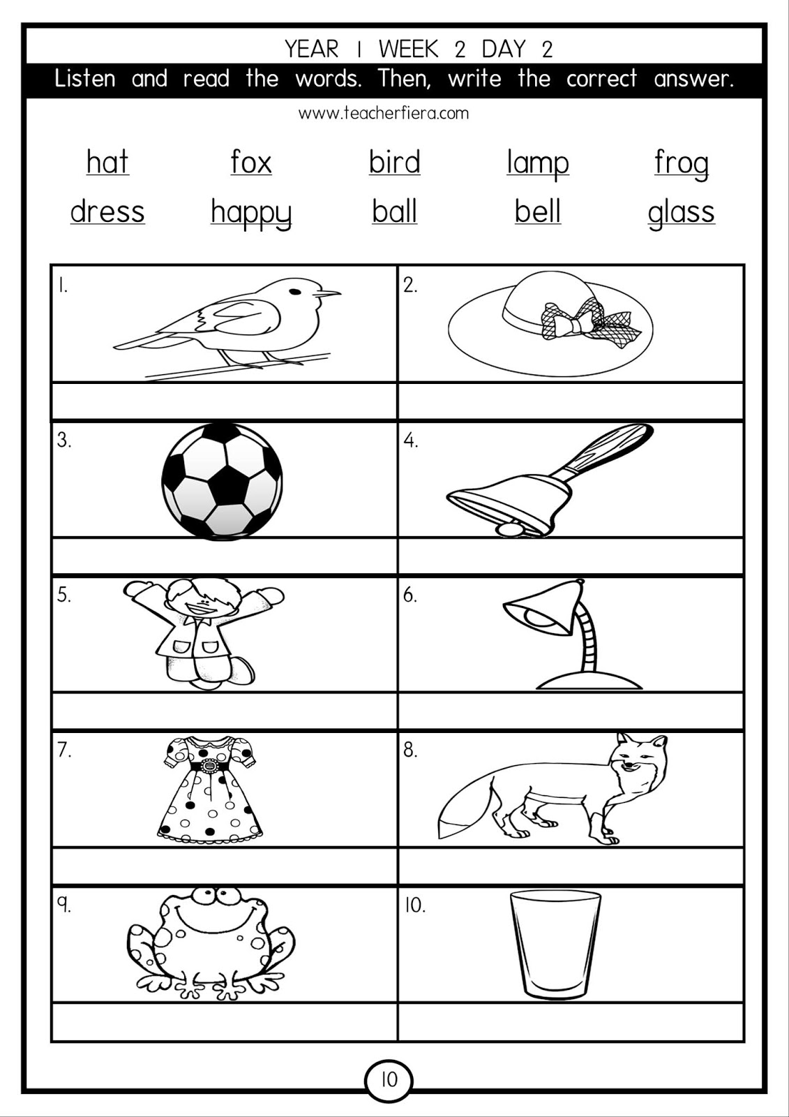 English Worksheets For Year 1 Pdf