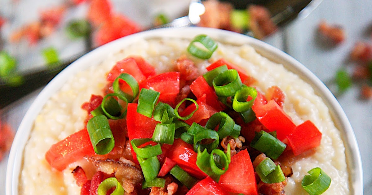 Slow Cooker Smoked Gouda Grits {City Grits} Plain Chicken