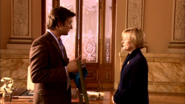 Noah Wyle and Jane Curtin