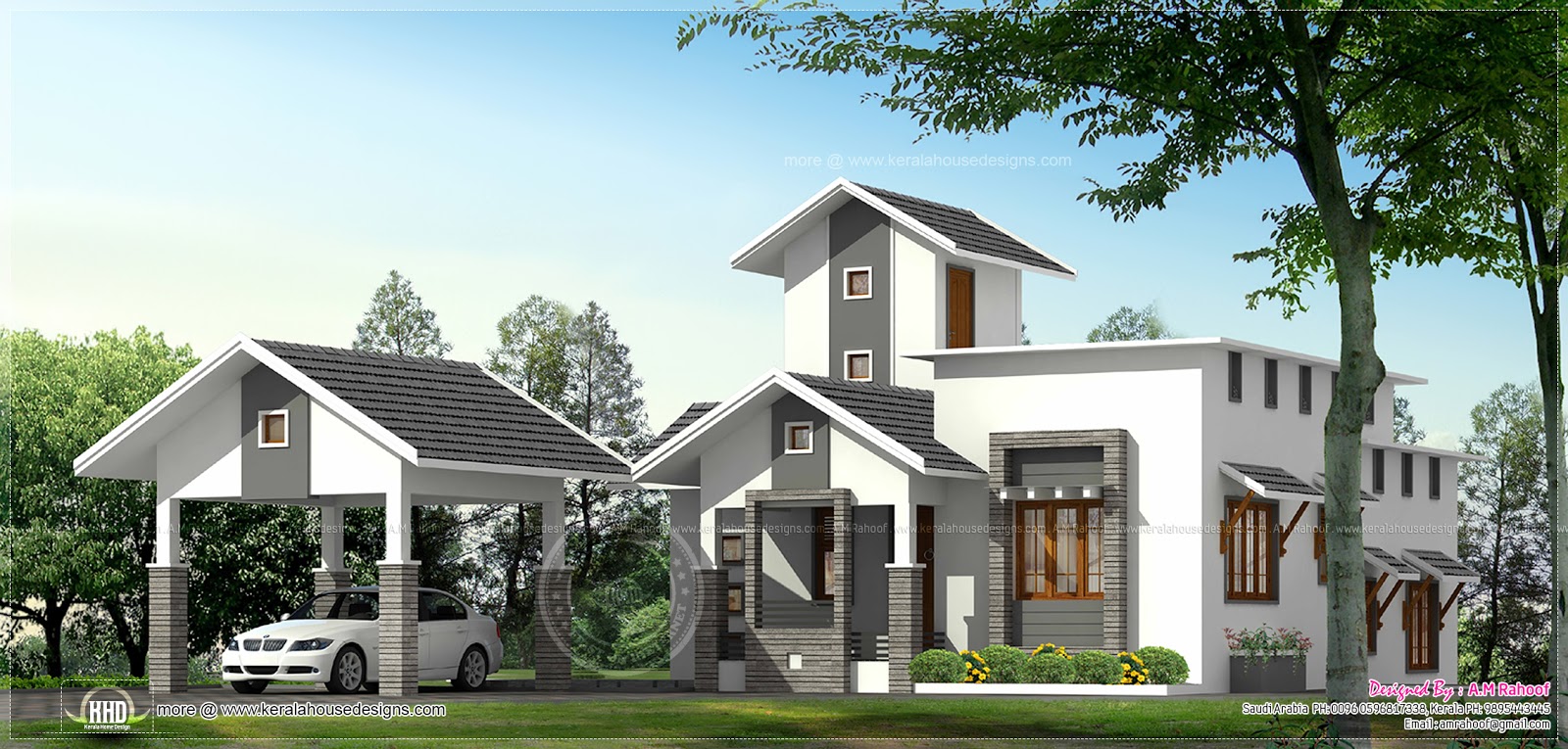 House Plans Single Floor Home With Separate Car Porch house-plans-single-floor-home-with-separate-car-porch