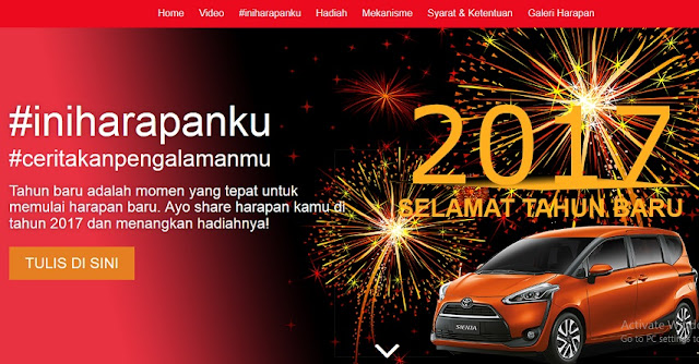 Kontes cerita Ini Harapanku Berhadiah Paket Liburan ke