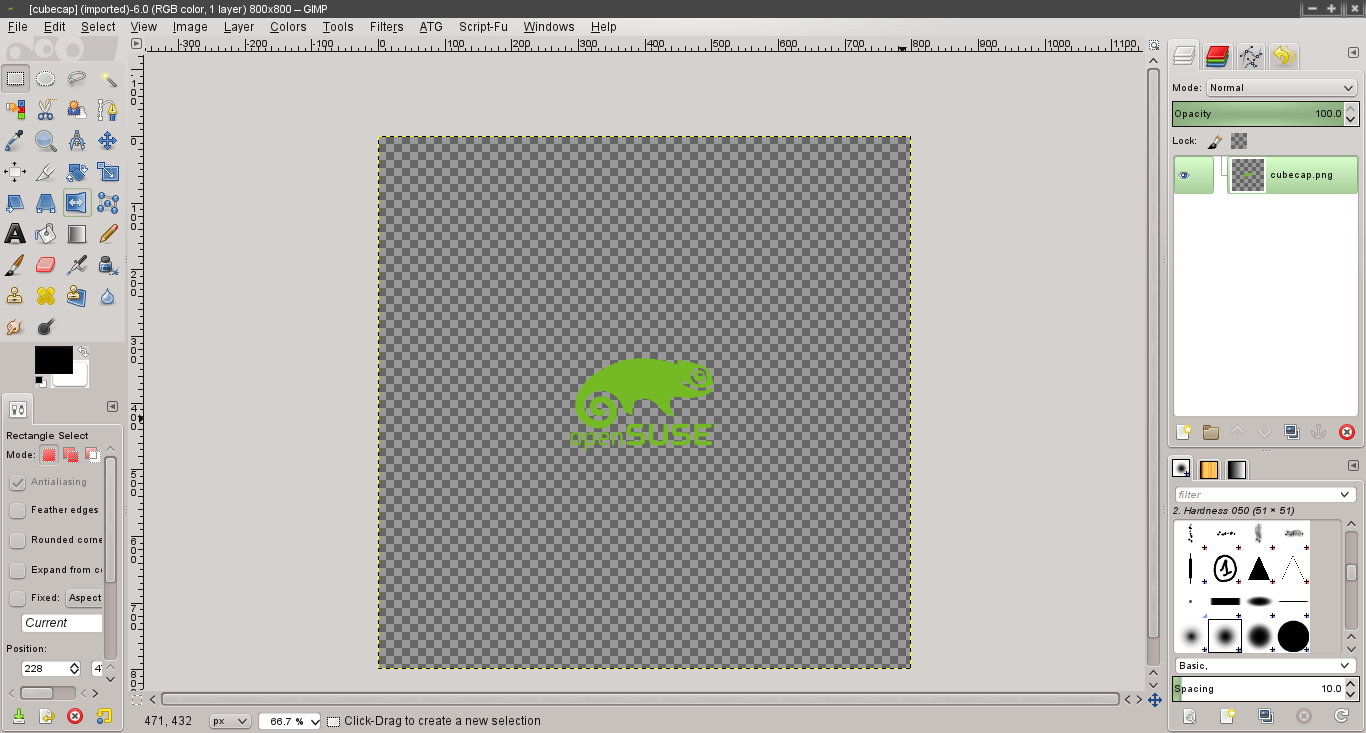 How to change KWin's Desktop Cube effect's cap image Astral Droid Linux