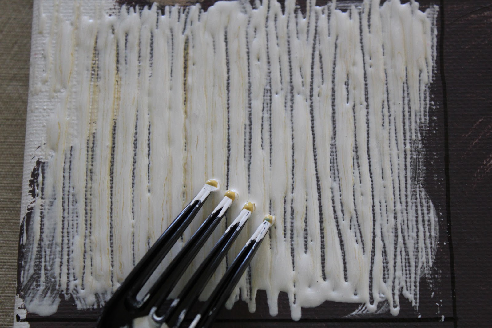 Art by Neem How to add Texture to your Acrylic Painting Linen Look