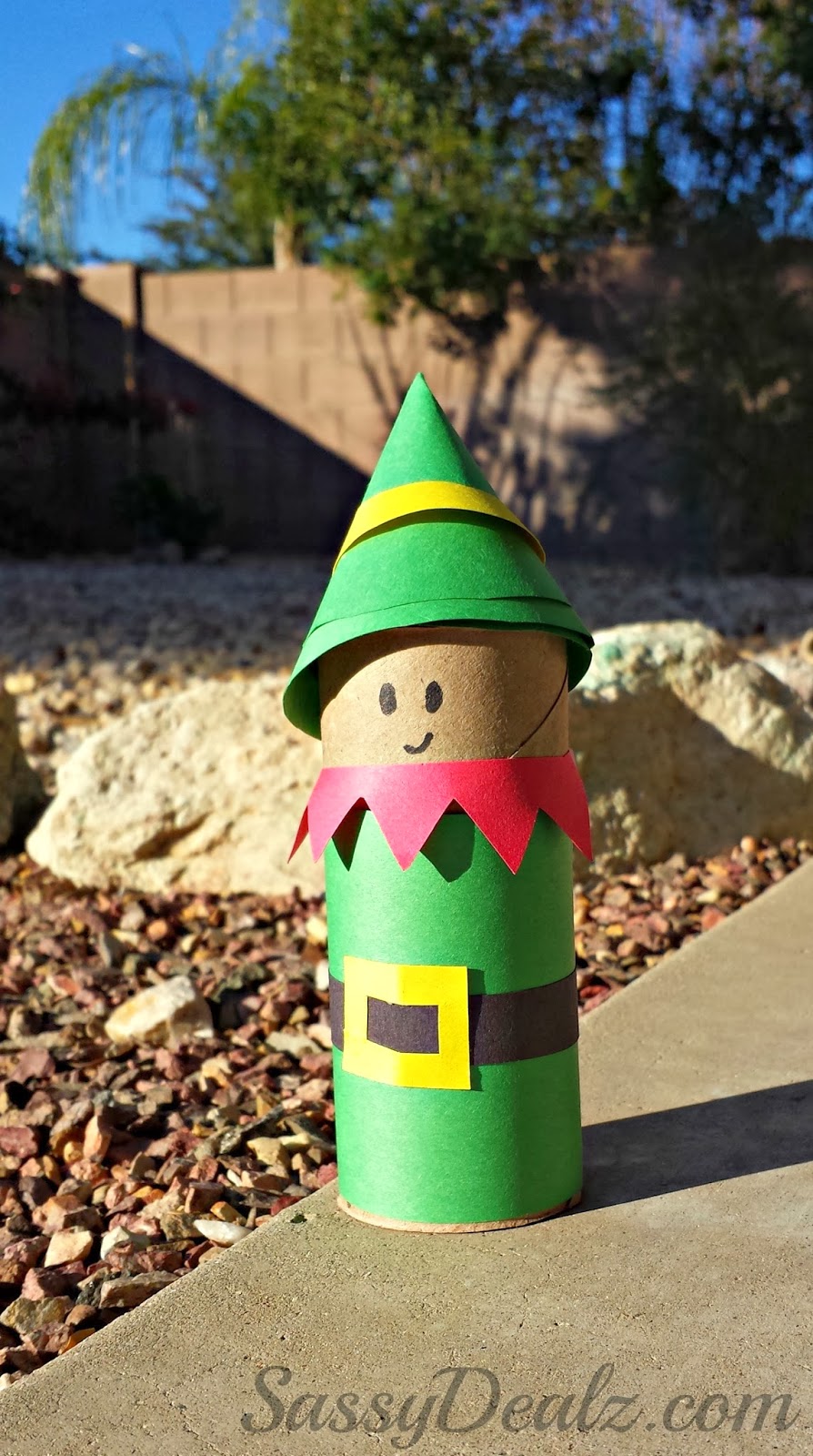 Santa's Elf Toilet Paper Roll Craft For Kids