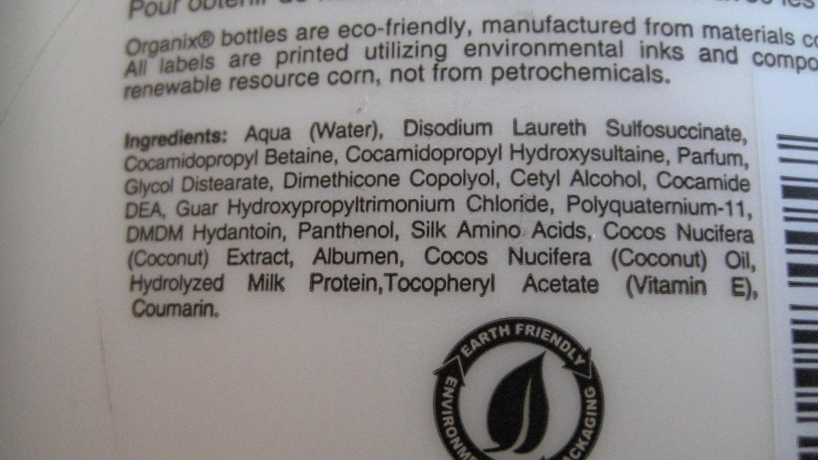 Review Organix shampoo in Nourishing Coconut Milk Irispraat.nl